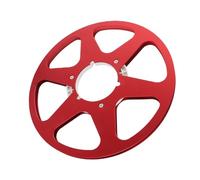 Generic Bobine de Ruban Vide 1/4 10,5 Pouces en Alliage D'aluminium pour Machines à Ruban Bobine à, Remplacement à Faible Bruit pour un Enregistrement de Haute qualité, 1 unité (rouge)