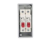 Generic Boîte de Distribution Ignifuge étanche pour Utilisation en Extérieur Matériau PC ABS IP65 pour la Maison, les Ateliers, les Bureaux, Remplacement Idéal, Couleur Transparente (16A 32A)