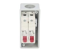 Generic Boîte de Distribution Ignifuge étanche pour Utilisation en Extérieur Matériau PC ABS IP65 pour la Maison, les Ateliers, les Bureaux, Remplacement Idéal, Couleur Transparente (20A 32A)