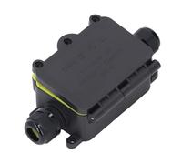 Generic Boîte de Jonction étanche à L'eau, Boîte électrique Durable en Plastique PA66 à 2 Voies pour éclairage LED extérieur-classé IP68