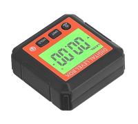 Generic Boîte de Niveau Numérique, Rapporteur Magnétique de Haute Précision pour les Chantiers de Construction de Bois, Inclinomètre Portable, Jauge D'angle (ORANGE)