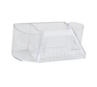 Generic Boîte de Support Transparente pour Perceuse à Ongles, avec Support D'organisation de Grande capacité pour Techniciens D'ongles et Utilisateurs de Bricolage, Plastique 6x8.5x16cm