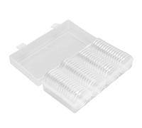 Generic Boîte Transparente de Collecte de Pièces de Monnaie, 60 Pièces, pour la Protection des de Monnaie, en Plastique Souple, pour les Amateurs de de
