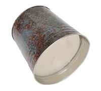 Generic Bougie Seau à 3 Mèches avec Bougie en Cire de Soja Longue Durée pour une Utilisation en Extérieur et en Intérieur, pour les Jardins, les Pique-niques et le Camping, Design Rustique en Métal