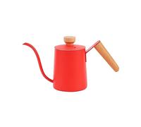 Generic Bouilloire à Café Filtre En Acier Inoxydable, Bec Verseur Fin et Poignée Ergonomique, Idéale pour Les Cafés et Le Camping, Rouge