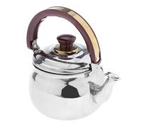 Generic Bouilloire à Sifflet de Camping Légère Facile à Transporter Poignée Anti-chaleur pour Cuire eau Café et Thé Utilisable sur Réchaud Cuisine Randonnée, 3.5L
