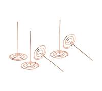 Generic Broche de Contrôle Anti-Corrosion, 5 Pièces, Porte-reçus élégants pour Restaurants et Cuisines, Conception en Caoutchouc Amovible (Or Rose)