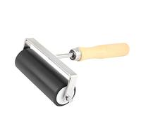 Generic Brosse à Rouleau en Caoutchouc Solide, Outil de Peinture à L'encre et à L'huile de Haute qualité pour les Arts et L'artisanat avec Manche en Bois de 3.5cm de Diamètre