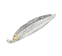 Generic Brûleur D'encens Feuille et Escargot, Conception Exquise pour Salle de Méditation, Alliage de Zinc Compact 10,2x2,2x0,6 Pouces