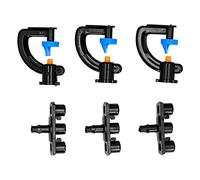 Generic Buse D'arrosage Buse D'atomisation D'irrigation Réfractive à 180 ° pour Tuyau 4/7 Type G 20Set pour Serres, Jardins, Matériau ABS Durable