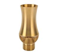 Generic Buse de Fontaine en Cuivre avec Tour de Glace en Cèdre, Tête d'arrosage en Cascade pour Bassin de Jardin, Ajustement Universel G1/2 G3/4, Accessoire de Fontaine Extérieure de 9,5 Cm (G1/2