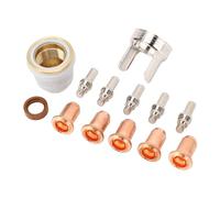 Generic Buses de Coupeur 1,0 Mm 13 Pièces Consommables de Torche de Coupe Efficaces pour IPT-60 PT-40 Laiton Durable Alliage de Zinc Acier Inoxydable