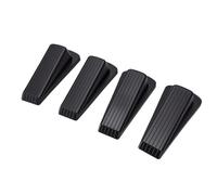 Generic Butoirs de Porte Robustes en TPR, 8 Pièces, Conception de Cale Antidérapante pour Tapis, Bois Dur, Sol en Béton, Noir