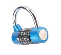 Generic Cadenas à Code sécurisé à Combinaison à 5 Chiffres pour Valise de Voyage, Casier de Gym, sécurité 100 000 Combinaisons, Alliage de Zinc, Peinture Verte (BLUE)