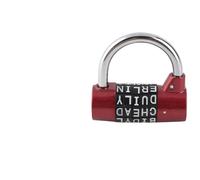 Generic Cadenas à Code sécurisé à Combinaison à 5 Chiffres pour Valise de Voyage, Casier de Gym, sécurité 100 000 Combinaisons, Alliage de Zinc, Peinture Verte (rouge)