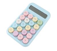 Generic Calculatrice Scientifique à Bouton Mécanique Mignon, 10 Chiffres pour Les Tâches Comptables, Matériau ABS Portable et Efficace, 1 Pièce (Blue)