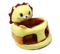 Generic Canapé de Siège de Soutien pour bébé, en Peluche Douce, Design Confortable pour Apprendre aux Nourrissons à S'asseoir à L'intérieur (Lion jaune)