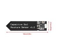Generic Capteur Capacitif de Détection d'humidité du Sol, Longue Durée de Vie 3,9x0,9 Pouces pour L' Intelligente