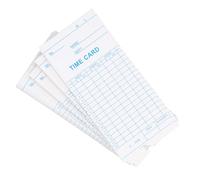 Generic Cartes de Pointage des Employés, 100 Pièces, Conception Double Face Durable pour un Suivi Précis du Temps au Bureau et en Usine, 7,09x3,27 Pouces