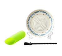Generic Ceramic Garlic Grater Bowl Manual Ginger Grinder Plate | Broyeur, plaque de hachoir, machine à purée de fruits, bol à Sauce à l'ail manuel de 4.61 pouces de diamètre pour usage