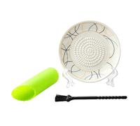 Generic Ceramic Garlic Grater Bowl Manual Ginger Grinder Plate | Broyeur, plaque de hachoir, machine à purée de fruits, bol à Sauce à l'ail manuel de 4.61 pouces de diamètre pour usage