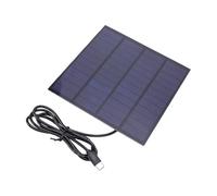 Generic Chargeur de Panneau Solaire 5W, Haute efficacité, Portable, pour Camping et Randonnée, 145x145mm, Polycristallin