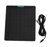 Generic Chargeur de Panneau Solaire pour Caméra 10W 5V, Solution D'énergie Solaire Durable pour Caméras de sécurité, adapté à L'anneau et au Clignotement (BLACK)