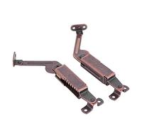Generic Charnière à Ressort de Couvercle Durable, Construction en Fer à Haute Résistance, Support à Ressort pour Armoires et Coffres, Paquet de 2 pour L'amélioration de L' (bras long)