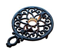 Generic Chauffe-théière Bougie Porte-théière Socle Chauffant Support Chauffant Fonte Design Ajouré Adapté pour Théière En Verre Céramique Pot à Lait Dégustati, Tour