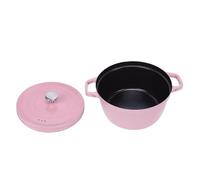 Generic Chef Faitout avec Couvercle Antiadhésif Robuste pour la Cuisine Quotidienne 24 Cm en Alliage de Fer émaillé