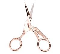 Generic Ciseaux de Couture Vintage en Acier Inoxydable, Outil de Coupe Précis pour la Confection de Tissus, or Rose, Taille 11,5x4,8 Cm