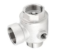 Generic Clapet Anti-retour en Laiton à 5 Voies, Dispositif Anti-reflux Fiable pour Systèmes D'eau, Filetage Mâle Femelle DN25