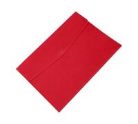 Generic Classeur A4 en Cuir PU, Organisateur élégant et Durable pour le Bureau D'affaires et les Voyages Scolaires 23,5x33cm (rouge)
