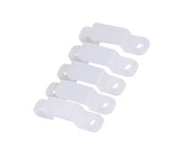 Generic Clips de Bande Lumineuse LED Flexibles en Silicone pour Fixation de Lumière étanche RVB 3528 5050 1210 100 Pièces Adaptés à un Usage Domestique et Commercial (Gel de silice 3)