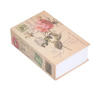 Generic Coffre-fort de Livre en Acier Inoxydable Durable, Mini Tirelire pour la Maison, le Bureau, Coffre-fort caché pour Bijoux et Documents, Design en Papier texturé, adapté aux Enfants