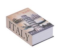 Generic Coffre-fort pour livre, mini livre avec mot de passe pour conserver des cartes bancaires, des bijoux, réservoir intérieur en acier inoxydable, papier texturé, bonne dissimulation