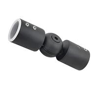 Generic Connecteur de Tige pour Vitrée, Robuste, En Acier Inoxydable, Coudé Articulé, Connecteur D'angle de Tige pour Composants de Remplacement, noir