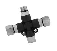Generic Connecteur Séparateur D'air Multifonction 1/8 '', pour Aérographe et Mini Compresseur, Collecteur à 3 Voies pour Artistes