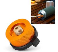 Generic Convertisseur de Bidon de Gaz pour Réchaud de Camping, Adaptateur en Alliage d'aluminium à Fermeture Automatique avec Noyau en Cuivre, Convient aux Bidons de Gaz pour la Randonnée, la