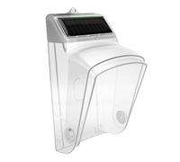 Generic Couvercle de Sonnette Solaire Transparent et Durable avec Abat-jour Réglable et Système D'alarme 100 DB pour une sécurité Améliorée dans des Conditions Pluvieuses