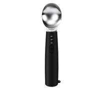 Generic Cuillère à Glace Chauffante avec 3 Réglages de Température pour la Fabrication de Coupes Glacées et de Cornets, Poignée Ergonomique, Alliage de Zinc + Silicone, 1 Pièce (BLACK)