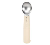 Generic Cuillère à Glace Chauffante avec 3 Réglages de Température pour la Fabrication de Coupes Glacées et de Cornets, Poignée Ergonomique, Alliage de Zinc + Silicone, 1 Pièce (Beige)