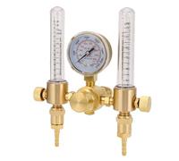 Generic Débitmètre Régulateur d'argon à Double Sortie 0 60Cfh 0 4500Psi Cga580, Compteur de Gaz en Laiton d'entrée pour l'électronique de Coupe de Soudage Mig Tig