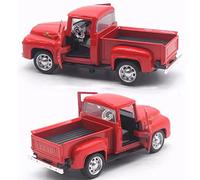 Generic Décor de Camion Rouge Vintage, Modèle de Voiture Pick-up en Métal de Haute qualité, Décoration de Noël Classique, Excellent pour les Enfants, adapté aux et aux Magasins