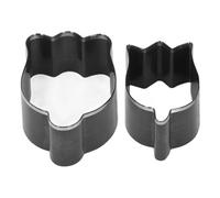 Generic Découpeuse de Cuir de Fleur Durable pour des Coupes Nettes dans L'artisanat Ensemble de 2 Acier allié 48mm 58mm