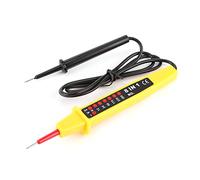 Generic Détecteur de Tension LED 8 en 1, Testeur Multifonctionnel pour AC DC 6-380 V, Outil Léger et Portable pour L'évaluation électrique des Voitures