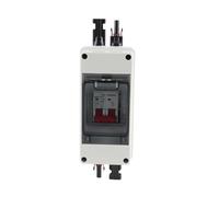 Generic Disjoncteur Photovoltaïque, Mini Disjoncteur Solaire à Vérification Facile avec Boîte de Distribution étanche IP65, Sectionneur PV DC500V pour Onduleurs Solaires (16A)