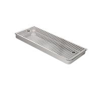 Generic Égouttoir Plateau à Gouttes en Acier Inoxydable Bac Rectangulaire Plateau à Boissons Fonction Drainage Rapide Plateau de Service Adapté pour Maison