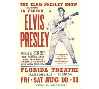 Generic Elvis Presley Affiche murale vintage A4, Poster, Chambre à coucher, 29.1L x 21l cm, Blanc, Rétro, Sans cadre, Métal, Indoor, Musique, Portrait, Papier photo Pro Lustre, Wall mount, 1 unité