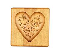 Generic Emporte-pièce en Bois, Moule de Gaufrage, Emporte-pièce sculpté pour Biscuits, Biscuits Faits à la Main, et Bords Lisses, sans Danger pour les Enfants, Facile à Nettoyer, gravé avec